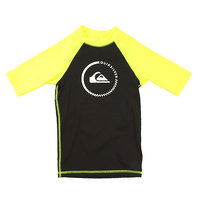 Гидрофутболка детская Quiksilver Lock Up Boy Ss Black/Safety Yellow