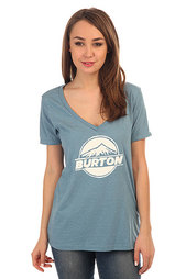 Футболка женская Burton Peaked Rec Heather Blue Shadow