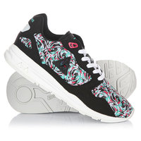 Кроссовки женские Le Coq Sportif Lcs R900 Flower Jacquard Black/Honeysu