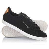 Кеды кроссовки низкие женские Le Coq Sportif Agate Lo Syn Nubuck Black/Rose Gold