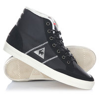 Кеды кроссовки зимние женские Le Coq Sportif Mont Charlety Syn Leather Black
