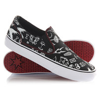 Слипоны DC Trase Slip-on S Black/Red Print