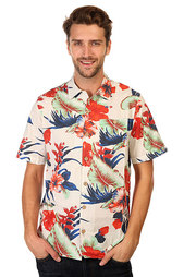 Рубашка Lightning Bolt Paradise Flowers Aloha Shirt White