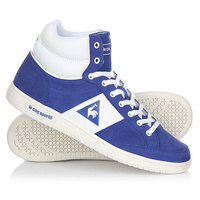 Кеды кроссовки высокие Le Coq Sportif Prestige Court Mid Suede Cobalt