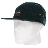 Бейсболка пятипанелька Huf Cord Box Volley Green