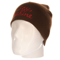 Шапка Toy Machine Script Embosed Beanie Brown