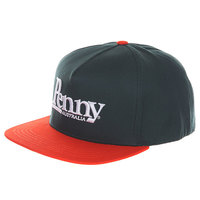 Бейсболка с прямым козырьком Penny Cap Orange N Dark Green