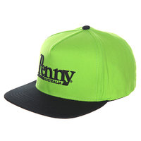 Бейсболка с прямым козырьком Penny Cap Green N Black Snapback