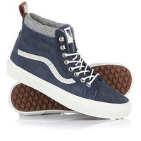 Кеды кроссовки высокие Vans Sk8-Hi Mte Denim Sue Indigo