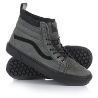 Кеды кроссовки высокие Vans Sk8-Hi Mte Denim Sue Grey