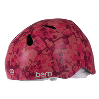 Шлем для сноуборда детский Bern Nina Satin Pink Camo White Fleece