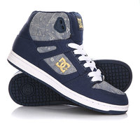 Кеды кроссовки высокие женские DC Rebound High Tx SE Insignia Blue