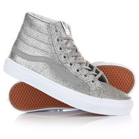 Кеды кроссовки высокие Vans Sk8-Hi Slim Foil Metallic