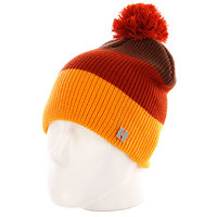 Шапка с помпоном женская Harrison Beatrice Beanies Yellow/Brown/Orange