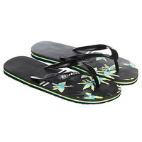 Шлепанцы Billabong Method Black Lime