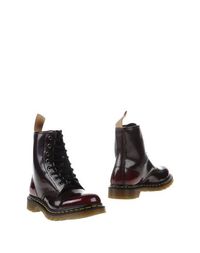 Красные Полусапоги и высокие ботинки DR. Martens