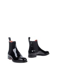 Черные Полусапоги и высокие ботинки Santoni