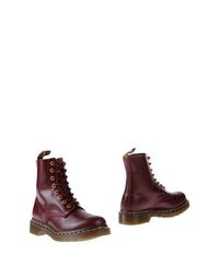 Красные Полусапоги и высокие ботинки DR. Martens