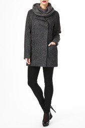 Пальто с шарфом Maison Scotch
