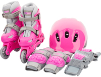Набор для девочек Re:action: роликовые коньки, шлем, защитная экипировка