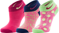Носки для девочек Nike Graphic Lightweight Cotton Low-Cut, 3 пары