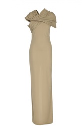 Вечернее платье в пол с декоративной цепью Givenchy