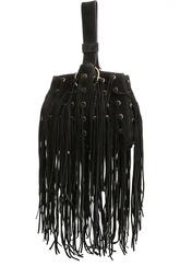 Сумка из замши с бахромой Roberto Cavalli