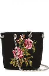 Сумка Emmanuelle с вышивкой и ручкой-цепочкой Saint Laurent