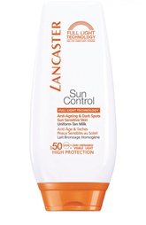 Солцезащитное антивозрастное молочко "Сияющий загар" Lancaster