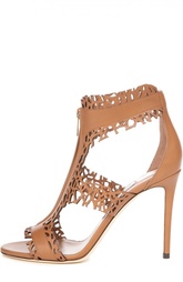 Кожаные босоножки Megan на молнии Jimmy Choo