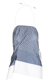 Асимметричный прямой топ на тонкой бретельке Carven