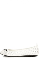 Балетки из перфорированной кожи Tod’s