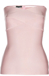Приталенный топ без бретелек Herve L.Leroux