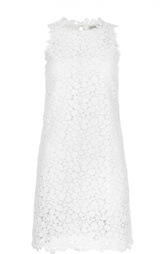 Кружевное приталенное мини-платье без рукавов Michael Michael Kors