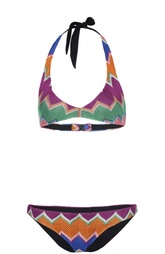 Вязаный купальник с контрастным принтом Missoni