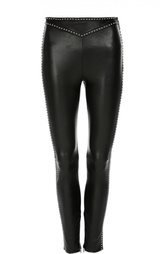 Брюки кожаные Saint Laurent