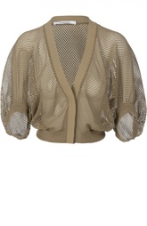 Сетчатый хлопковый пуловер с широкими рукавами Givenchy