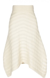 Расклешенная юбка с асимметричным низом и широким поясом Isabel Marant