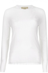 Приталенная полупрозрачная футболка с длинным рукавом Michael Kors