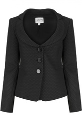 Жаккардовый приталенный жакет Armani Collezioni