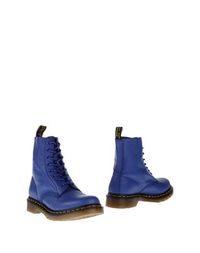 Синие Полусапоги и высокие ботинки DR. Martens