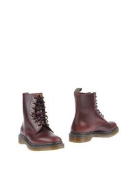 Красные Полусапоги и высокие ботинки DR. Martens