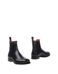 Черные Полусапоги и высокие ботинки Santoni