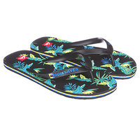 Шлепанцы Quiksilver Molokai Art Black/Green/Blue