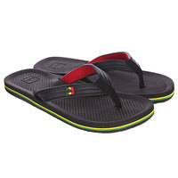Шлепанцы Quiksilver Haleiwa Deluxe Black/Rasta