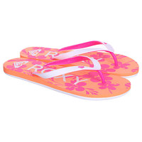 Шлепанцы женские Roxy Tahiti V J Pink/Cabernet