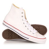 Кеды кроссовки высокие Converse Chuck Taylor All Star Leather White