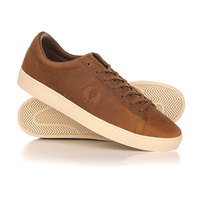 Кеды кроссовки низкие Fred Perry Spencer Waxed Leather Brown