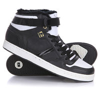 Кеды кроссовки утепленные Globe Superfly Black/White/Gold Fur