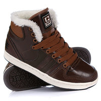 Кеды кроссовки утепленные Globe Destroyer Fur Brown/Choc